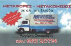 ΜΕΤΑΦΟΡΕΣ ΜΕΤΑΚΟΜΙΣΕΙΣ ΚΑΛΛΙΘΕΑ ΑΤΤΙΚΗ ΣΑΚΟΡΑΦΑΣ ΑΝΑΡΓΥΡΟΣ